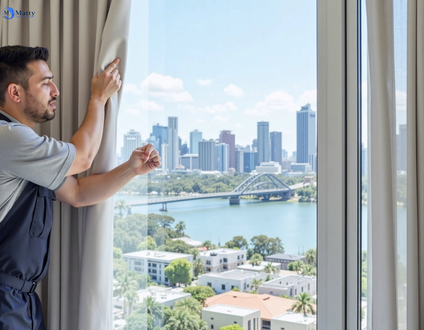 Professional curtain steam cleaning service padstow-heights-nsw QLD by Matty Curtain Cleaning